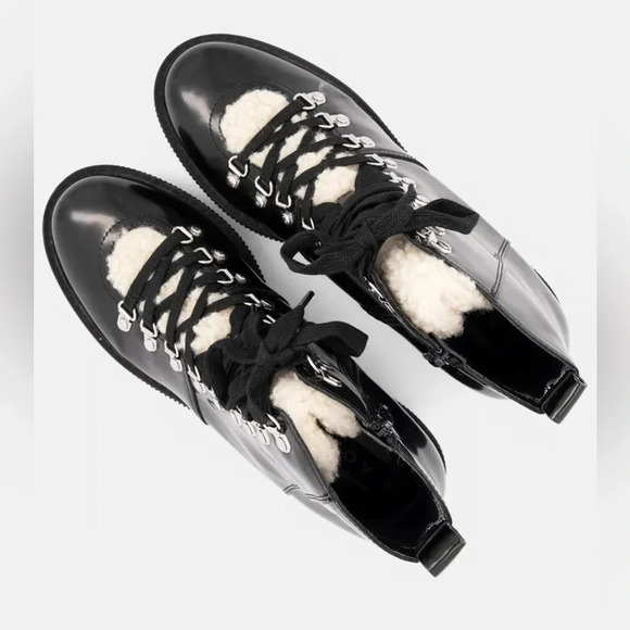 SOLD SOLD SOLD / STEVE MADDEN GRADY SHERPA LINED COMBAT BOOTS 8 NEVER WORN - Picture 3 of 13